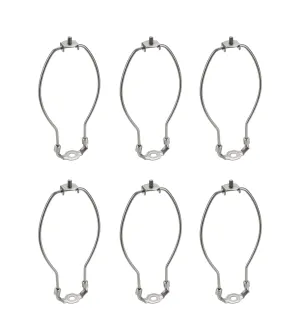 # 20005-26 7" Lamp Harp with Saddle in Satin Nickel Finish, 6 Pack