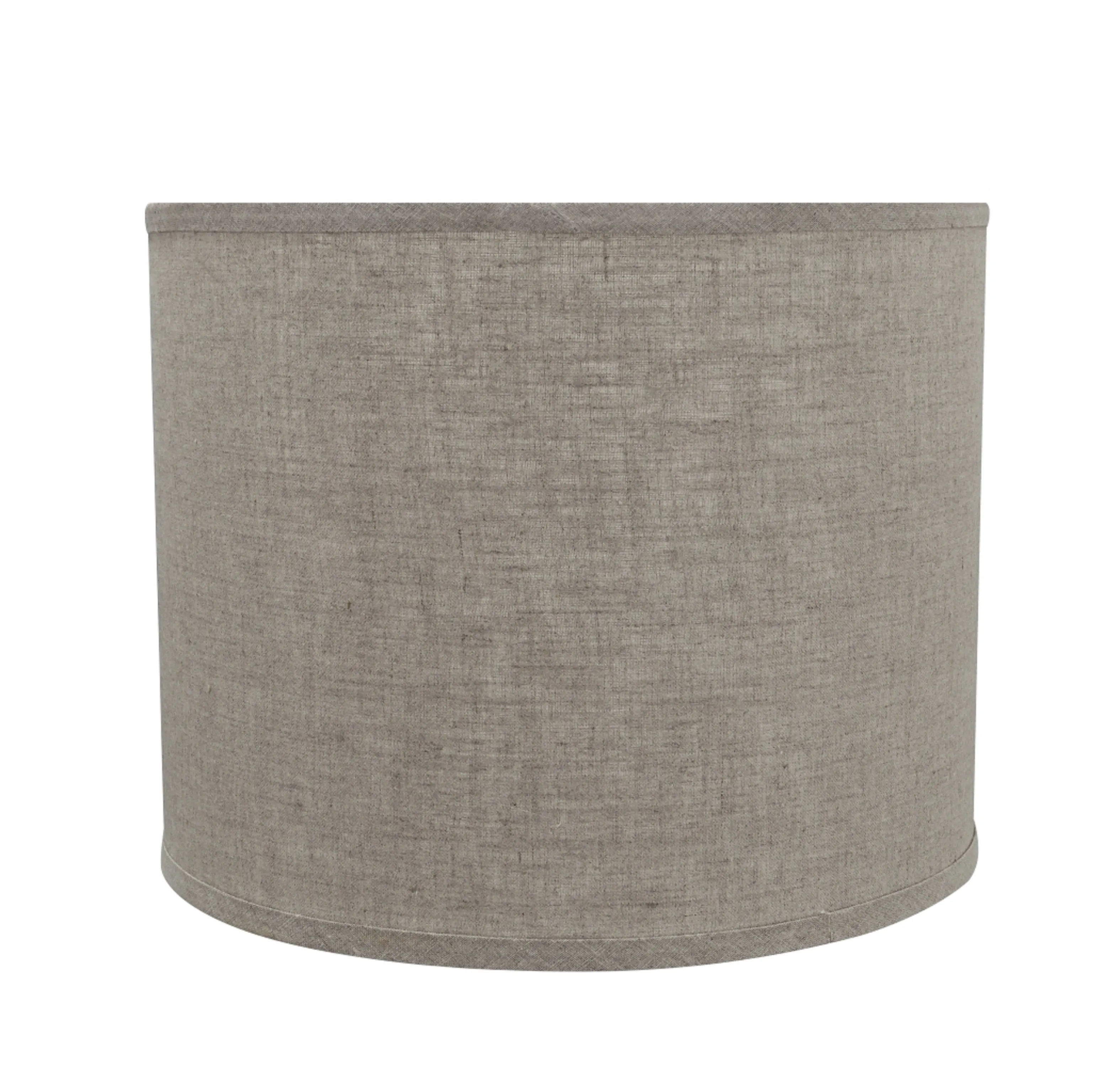 # 31037 Transitional Hardback Drum (Cylinder) Shape Spider Construction Lamp Shade in Grey, 14" wide (14" x 14" x 11")