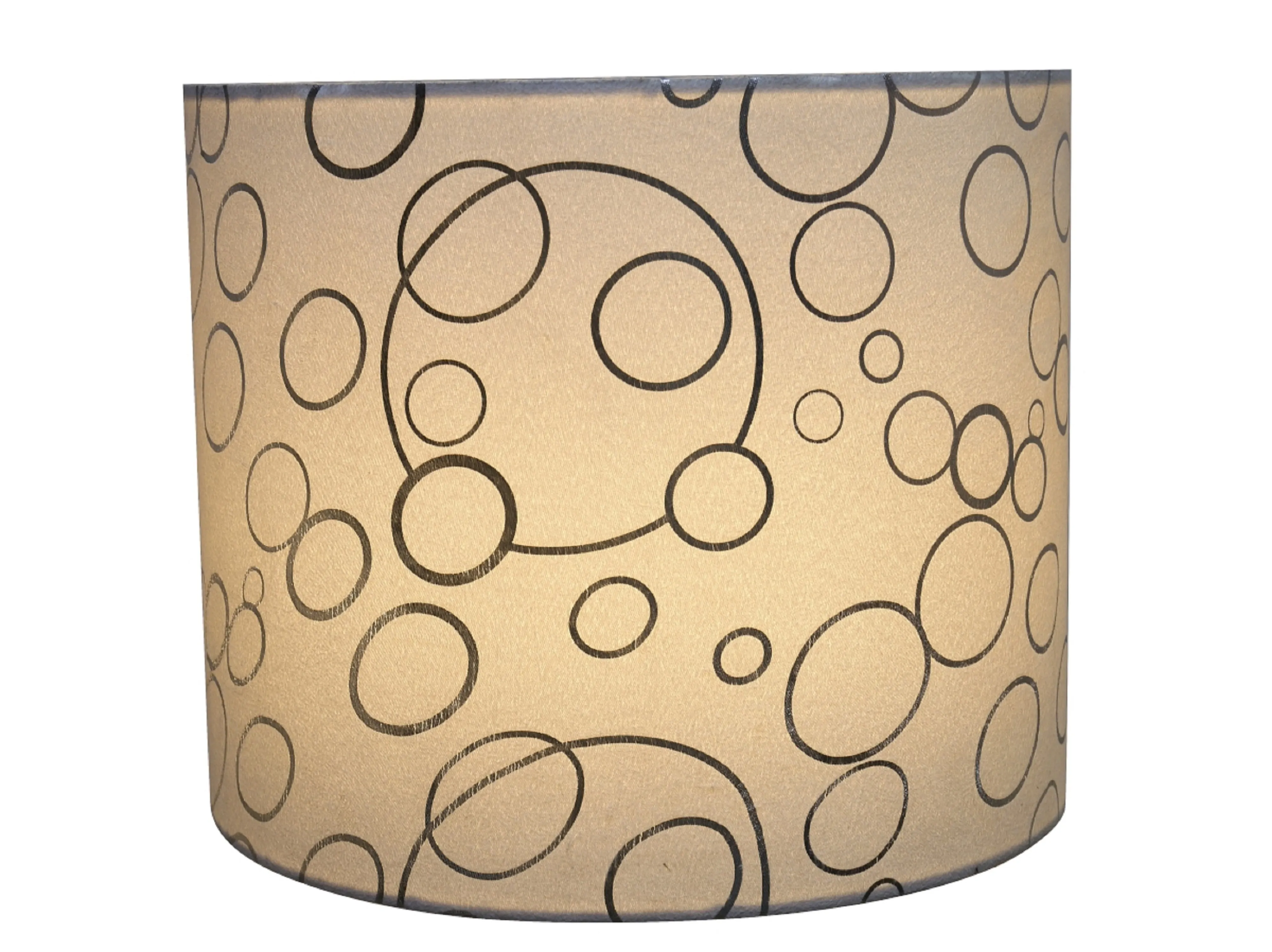 # 31088 Transitional Hardback Drum (Cylinder) Shaped Spider Construction Lamp Shade in White, 12" wide (12" x 12" x 10")