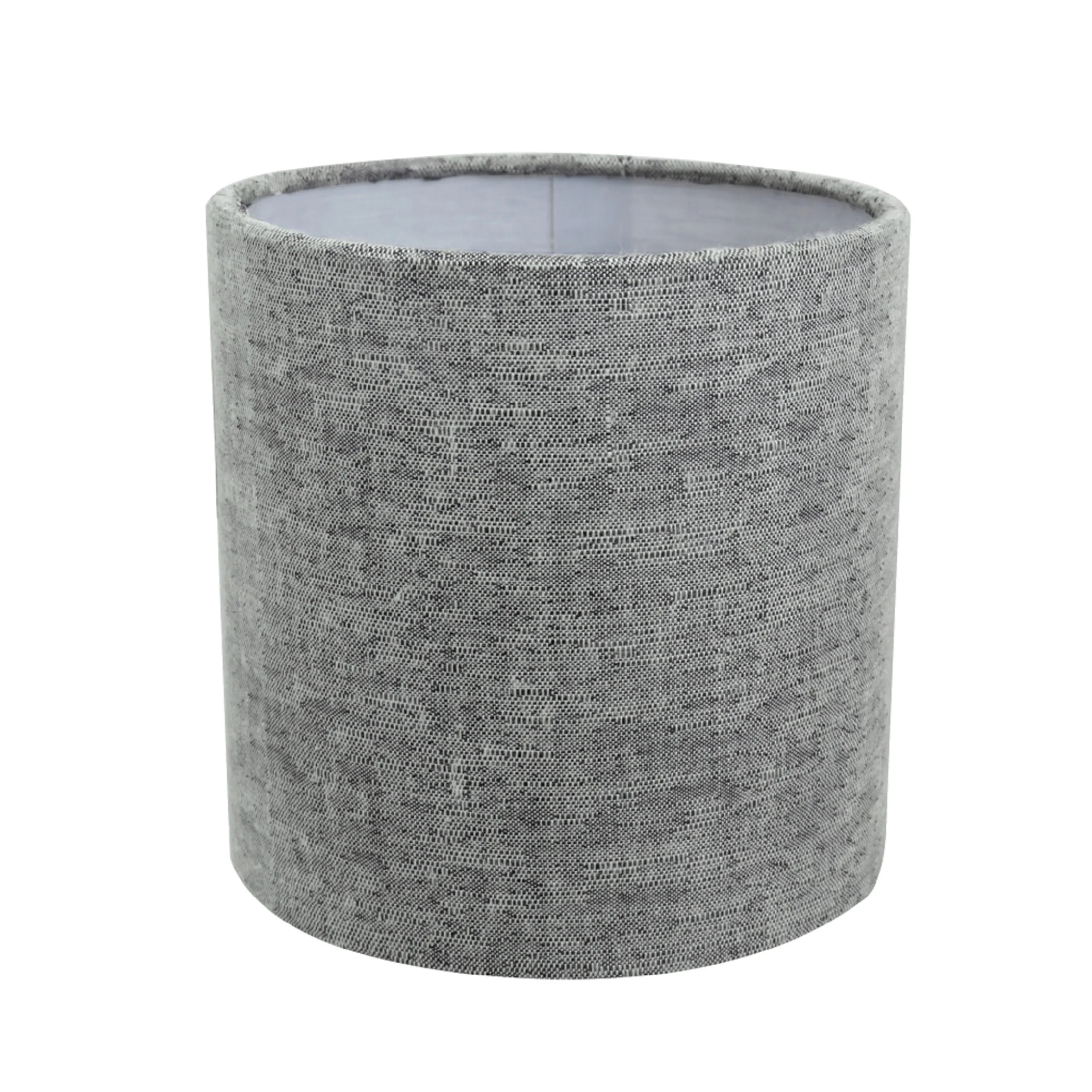 # 31191 Transitional Drum (Cylinder) Shaped Clip-On Construction Lamp Shade in Grey, 5" wide (5" x 5" x 5")