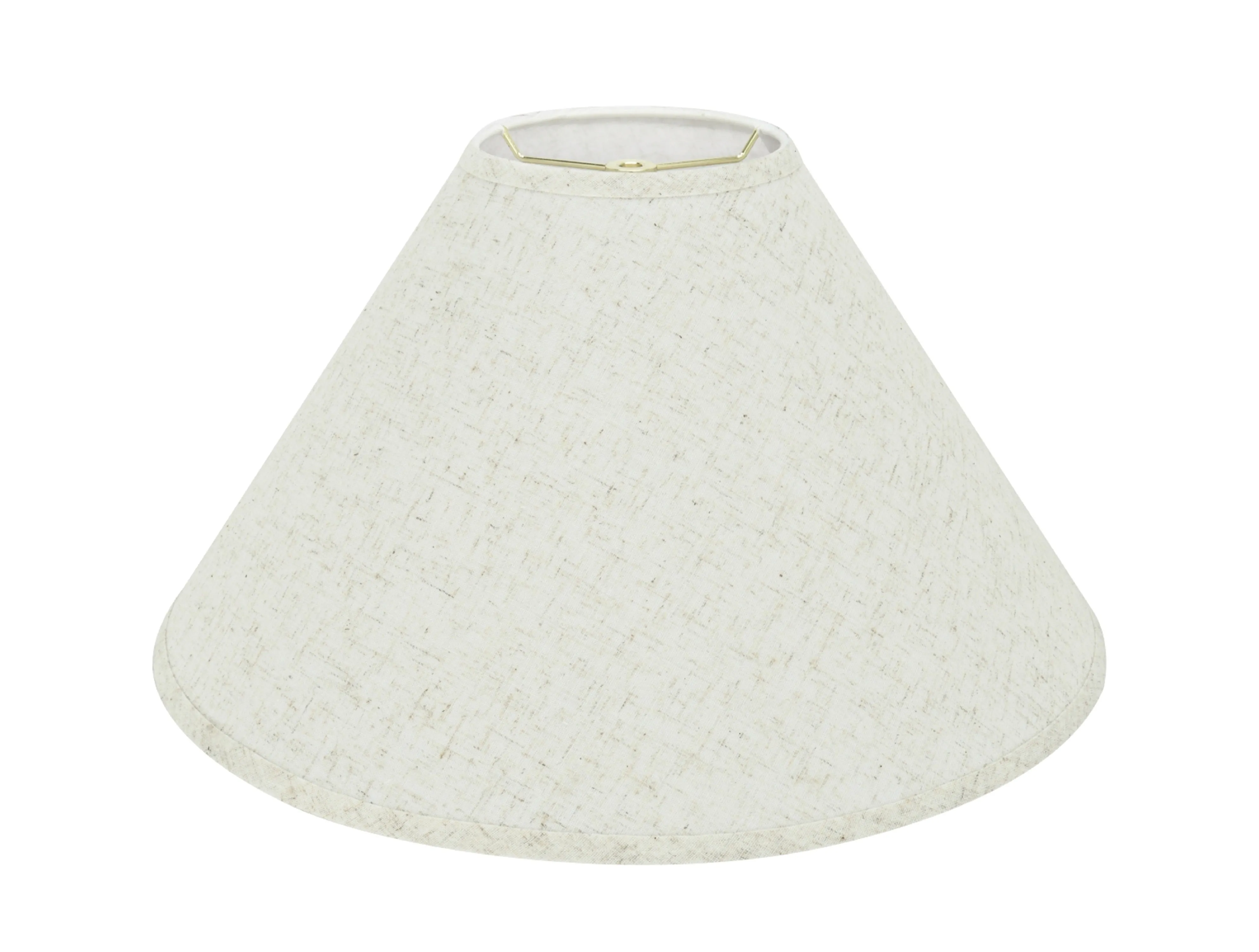 # 32202 Transitional Hardback Empire Shaped Spider Construction Lamp Shade in Flaxen, 19" wide (6" x 19" x 12")