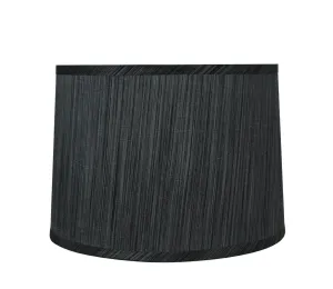 # 32223 Transitional Hardback Empire Shaped Spider Construction Lamp Shade in Grey & Black, 12" wide (11" x 12" x 8 1/2")