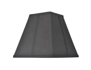 # 36500 Transitional Square Hardback Empire Shape Spider Construction Lamp Shade, Black, 10" wide (5 1/4" x 10"  x 9 1/2")