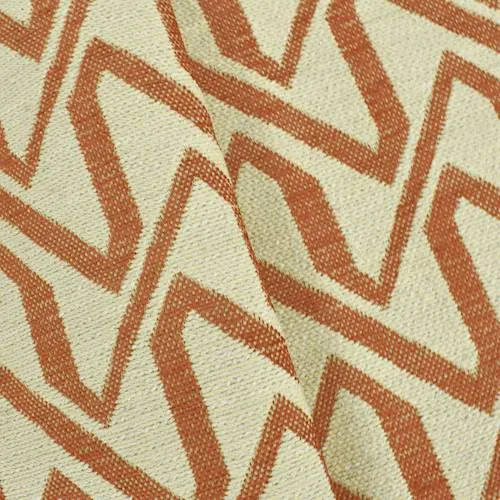 1 5/8 YD PC--Antique Brown/Beige Abstract Jacquard Home Decorating Fabric