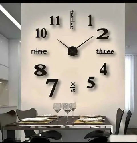 120cm Large Diameter 3D Acrylic Art Wall Clock