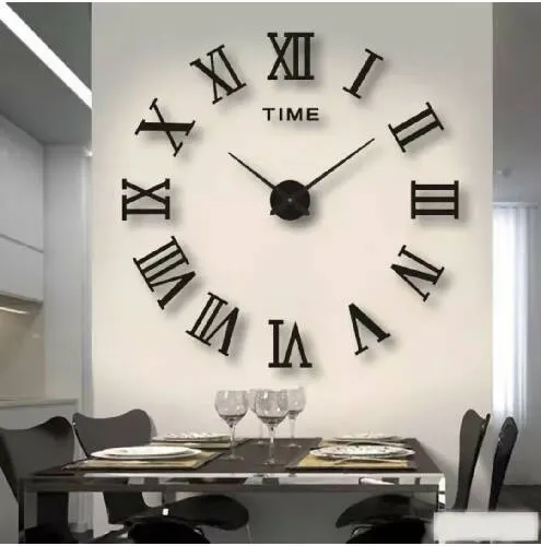 120cm Large Diameter 3D Acrylic Art Wall Clock