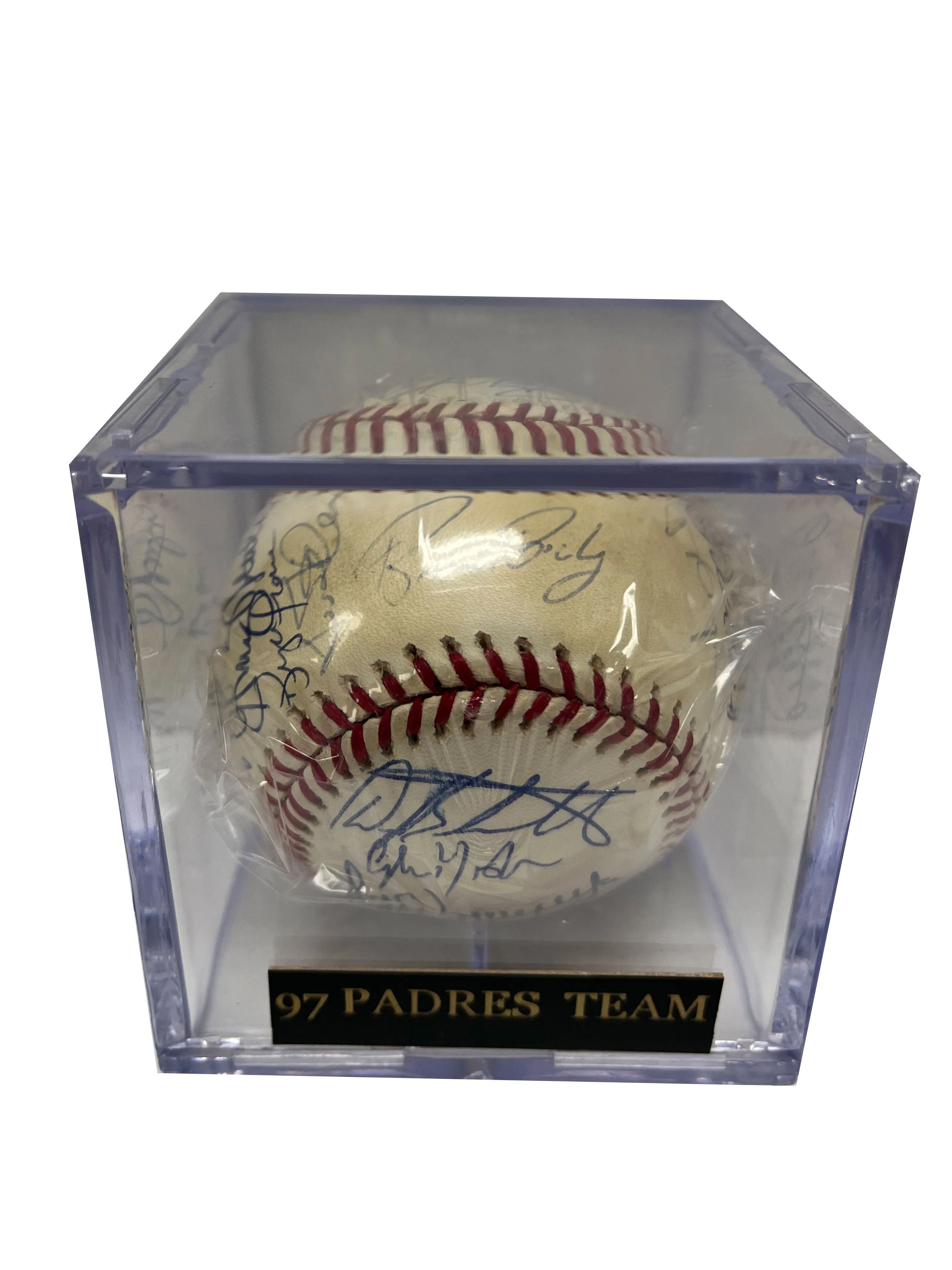 1997 San Diego Padres Team Signed Baseball - Player's Closet Project