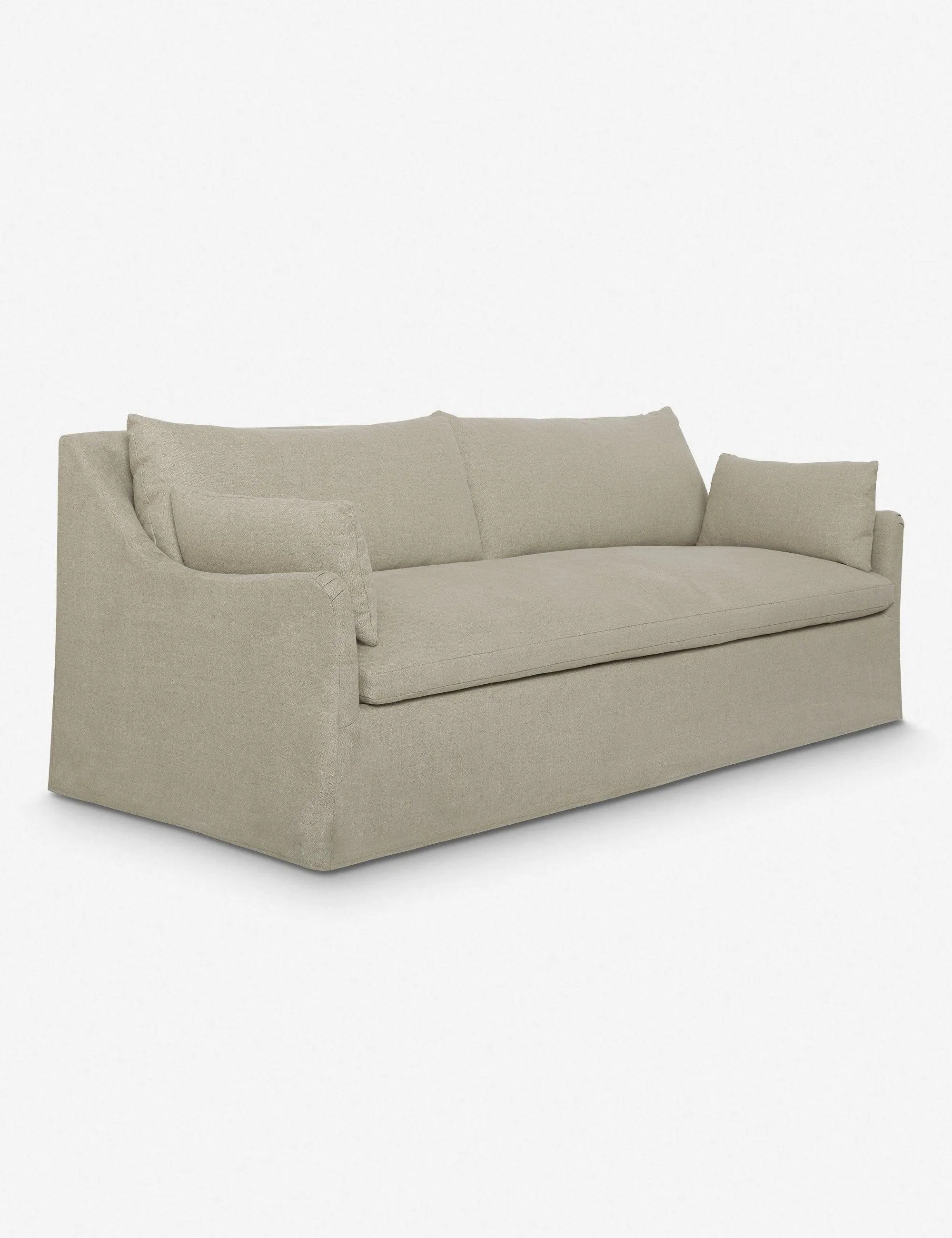 255cm Lilly Loose Washable Cover Sofa Bed Natural LS15055A-22