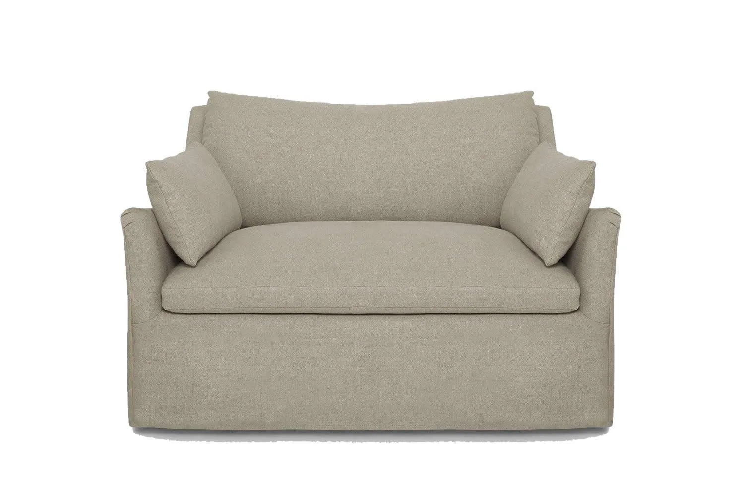 255cm Lilly Loose Washable Cover Sofa Bed Natural LS15055A-22