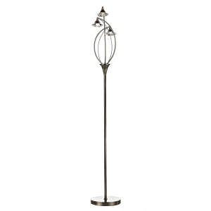 3 Light Floor Lamp - Antique Brass