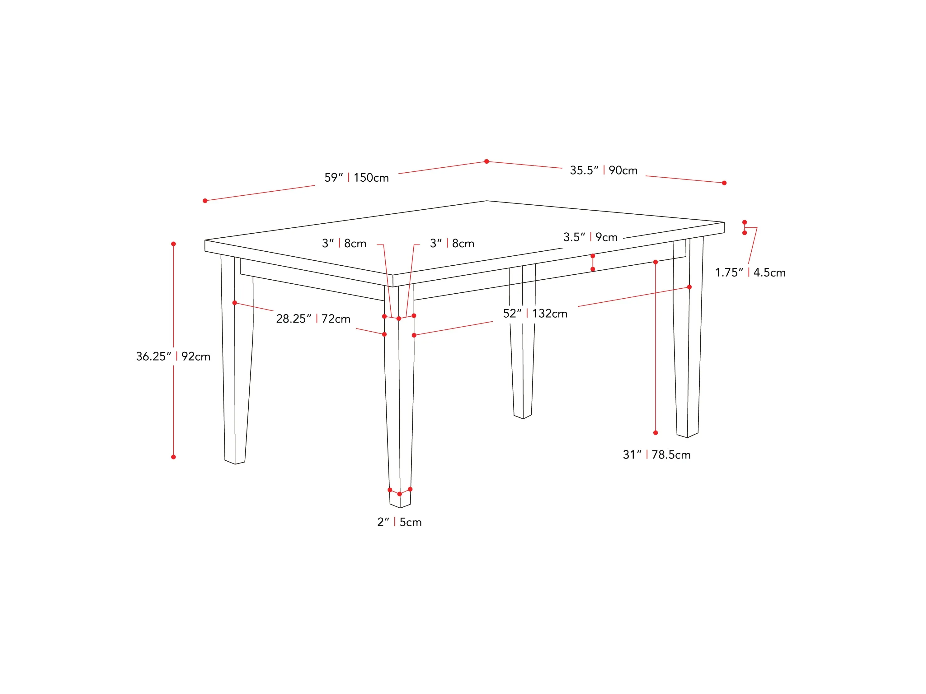 5 Piece Counter Height Dining Set