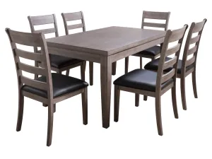 7 Piece Wooden Dining Set