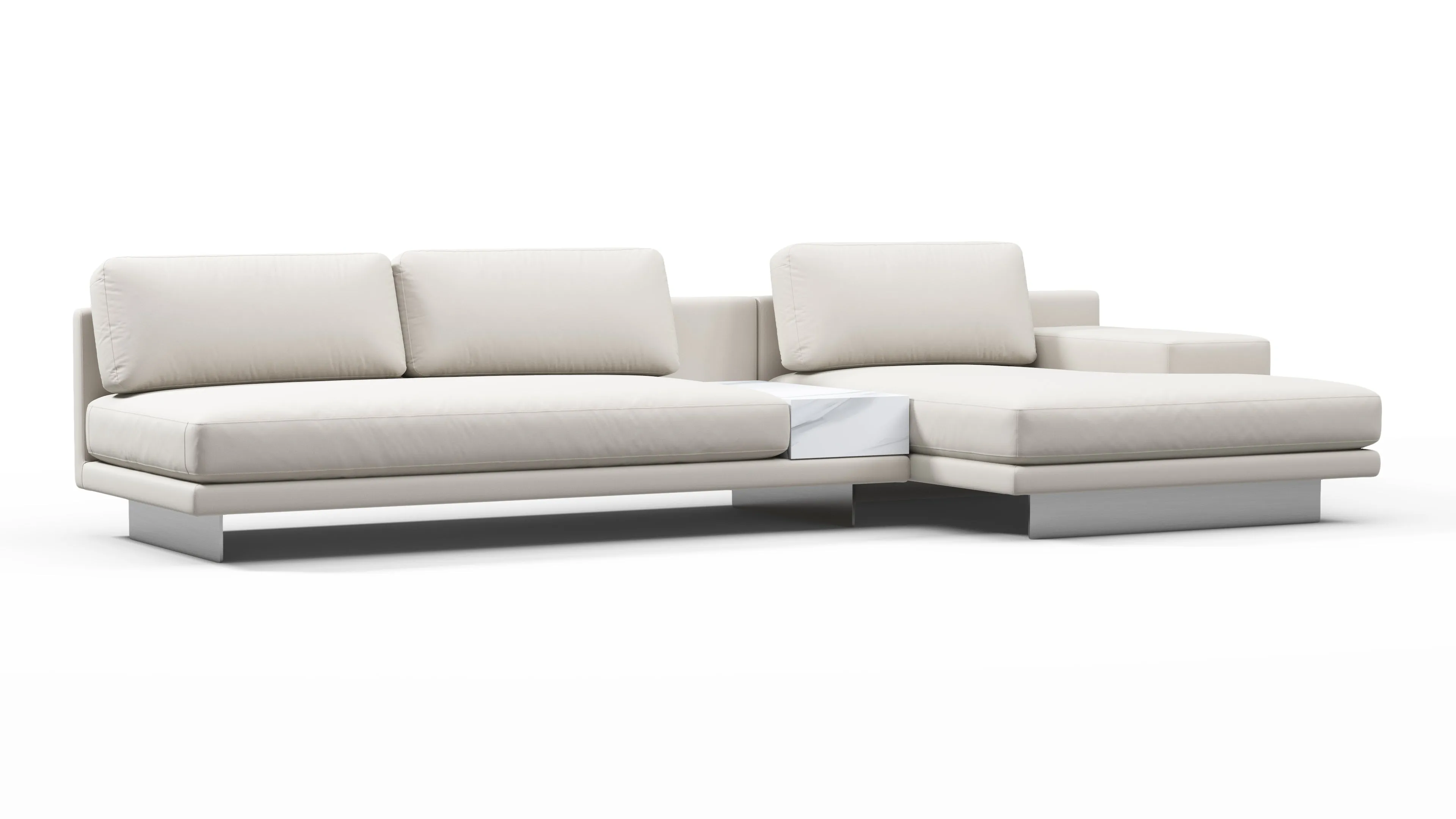 Alessio - Alessio Outdoor Sectional, Right Chaise, Shell Performance Weave