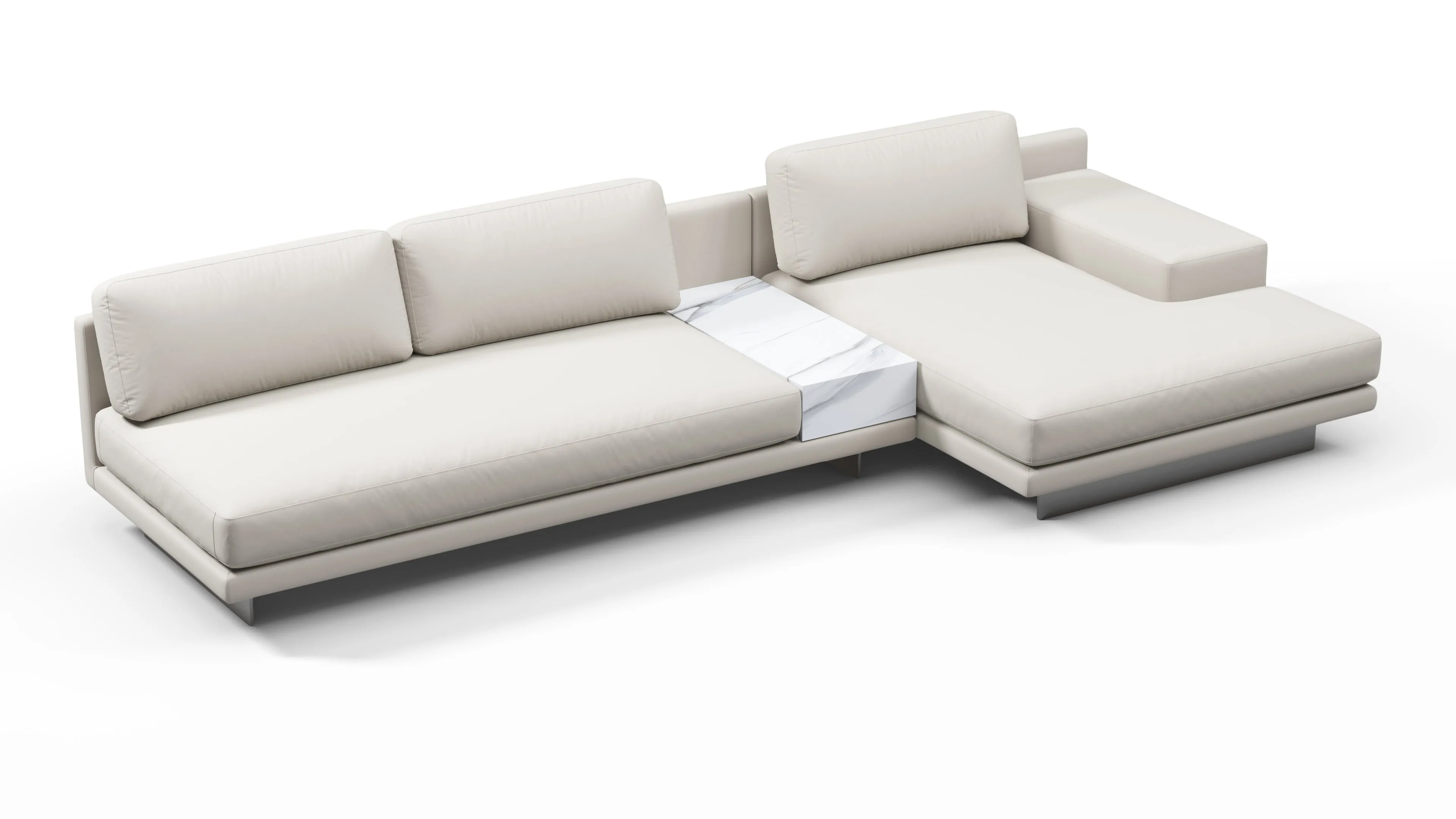 Alessio - Alessio Outdoor Sectional, Right Chaise, Shell Performance Weave