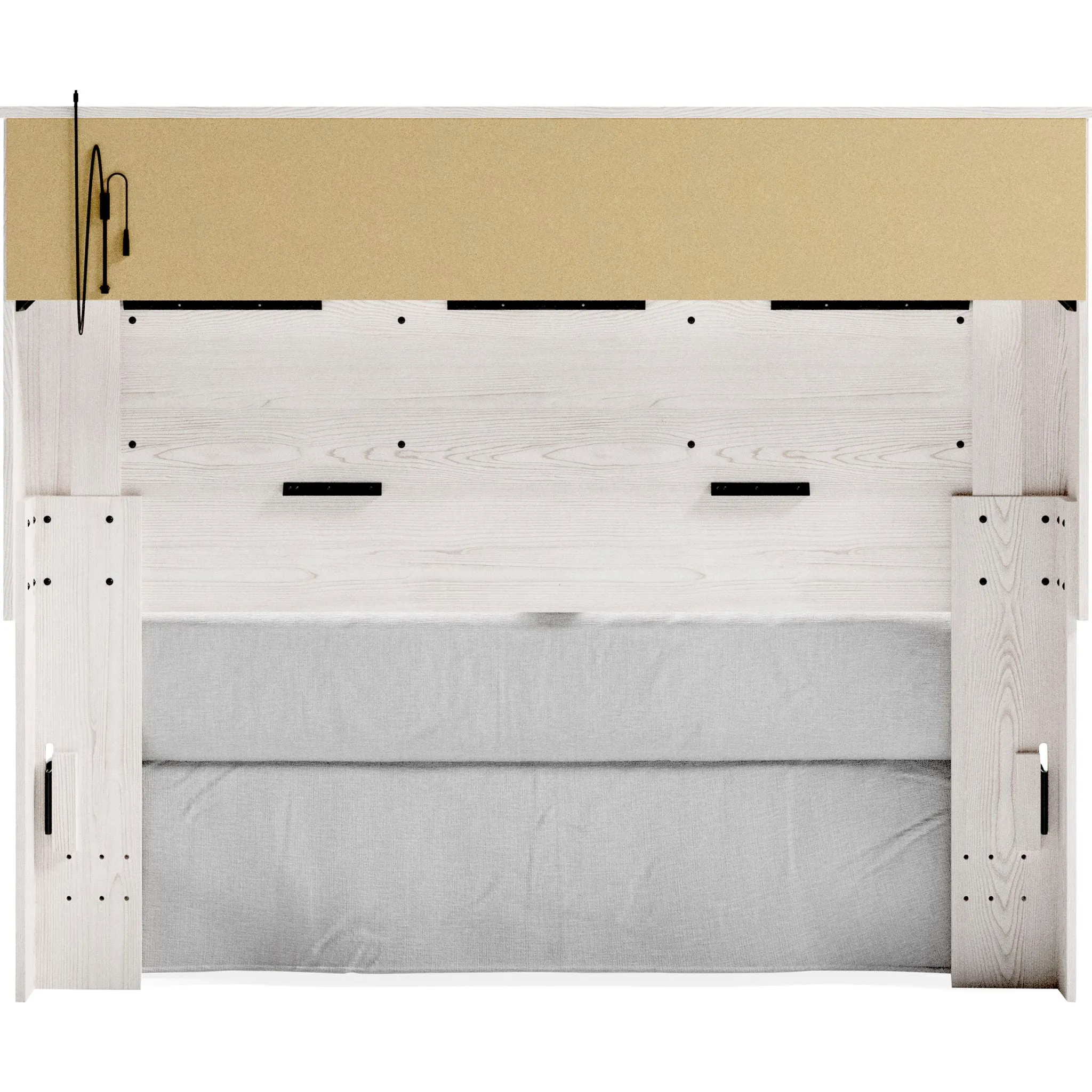 Altyra Queen Bookcase Headboard - White