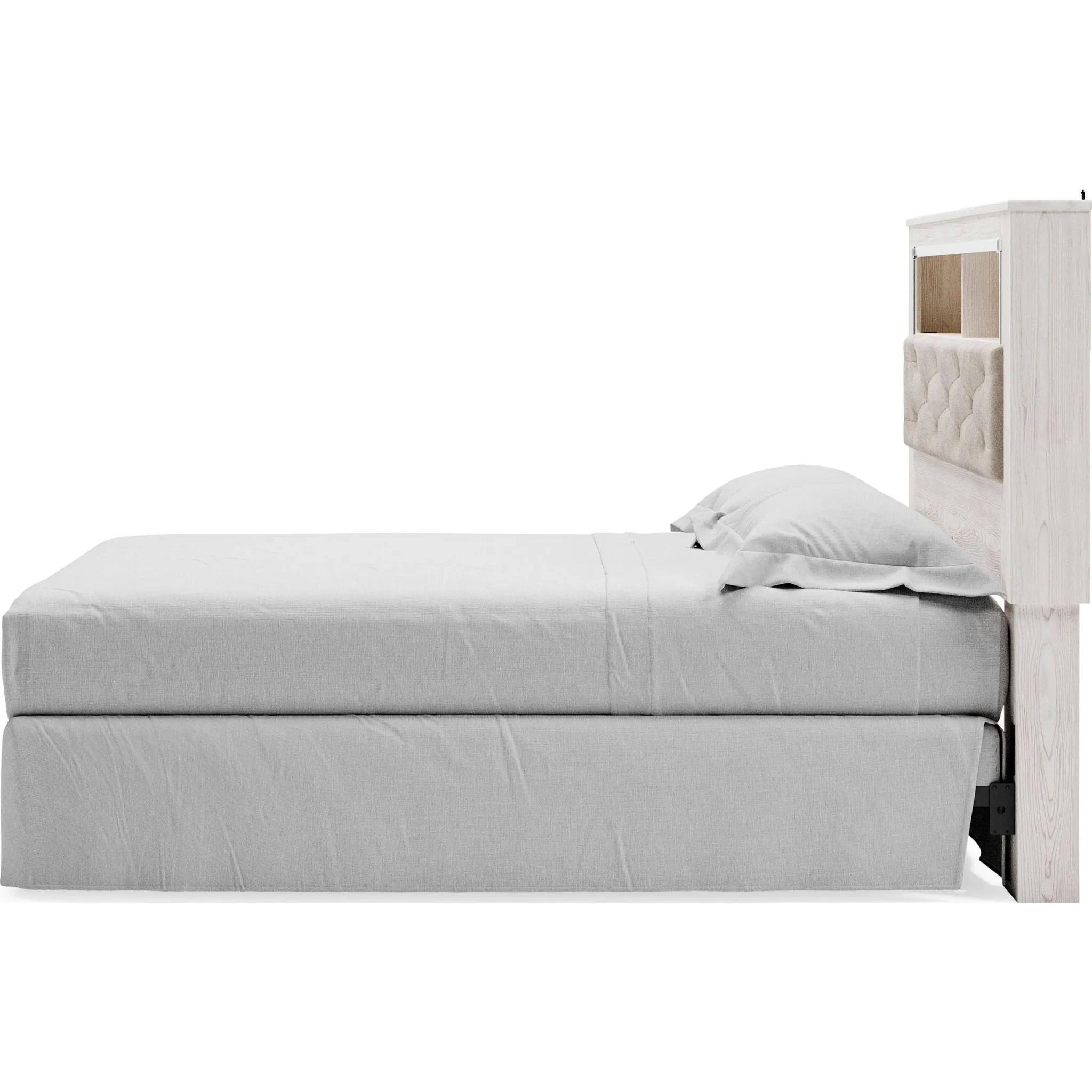 Altyra Queen Bookcase Headboard - White