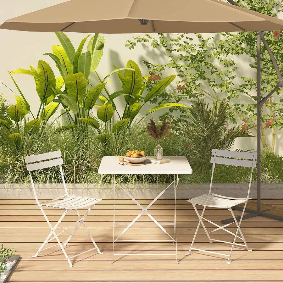 Ansel Outdoor Square 2 Seater Dining Set