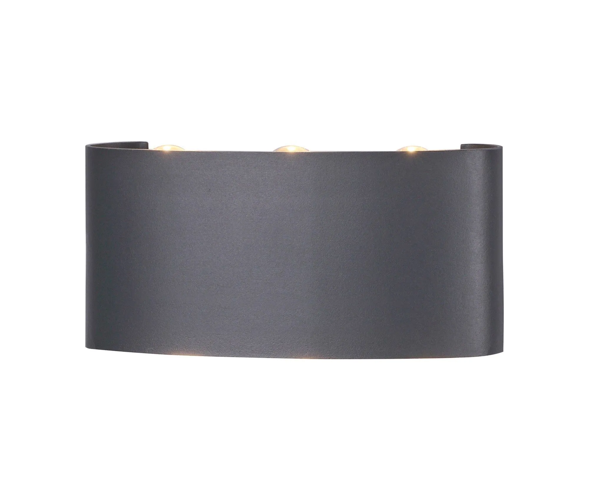 Arcs Wall Lamp, Small/Medium 8W LED, 3000K, 830lm, IP54, Sand White, Anthracite