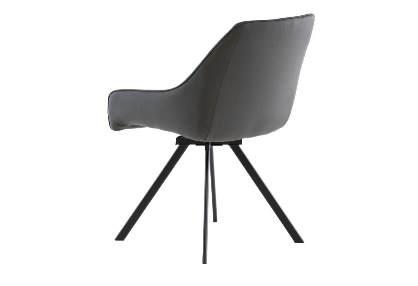 Ashgrove Furnishings  Sesto Swivel Dining Chair in Dark Grey/ Blue - Sesto Collection