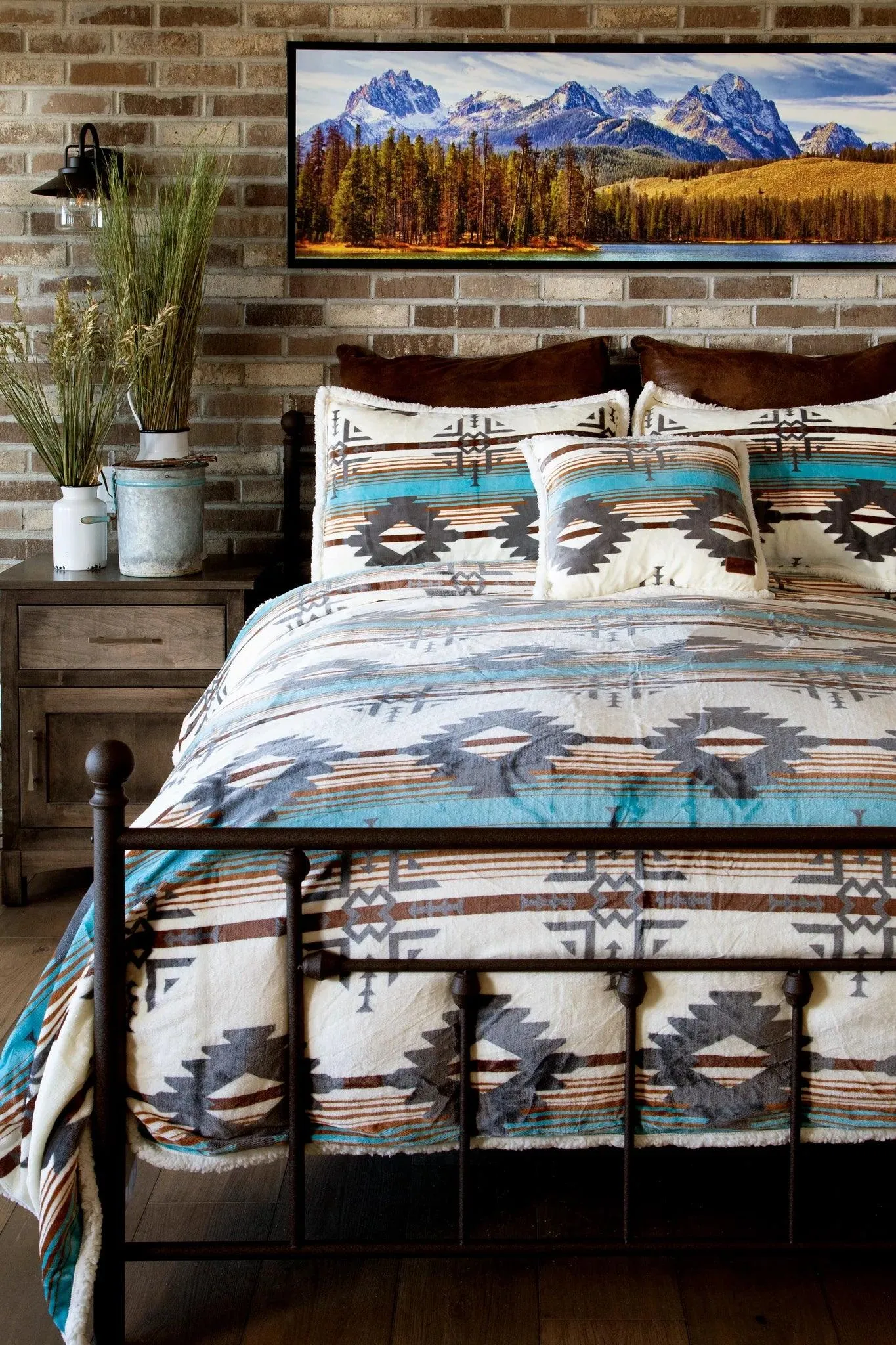 Aztec Sky Southwest Sherpa Comforter Set