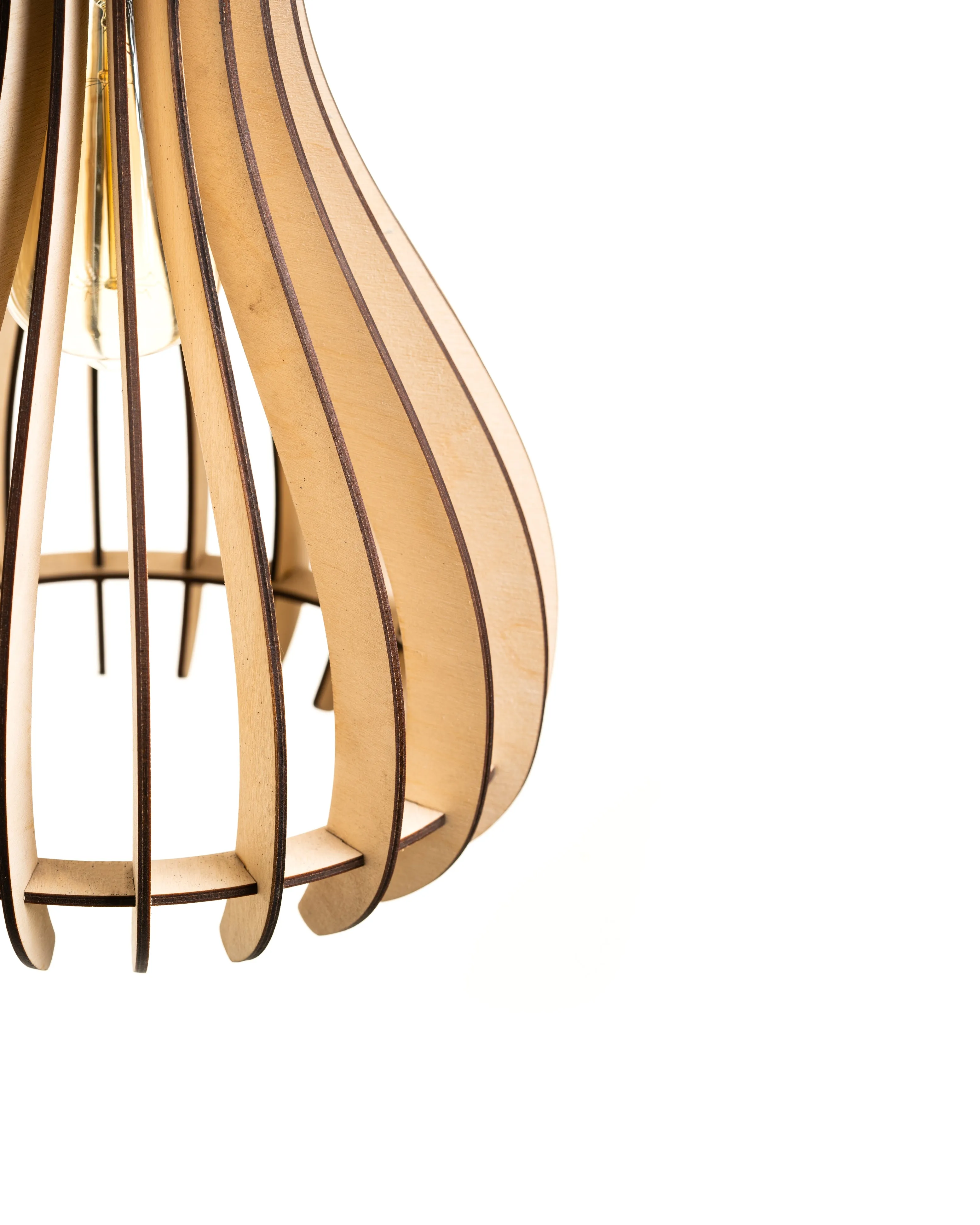 Baami Birch Wood Ceiling Lamp