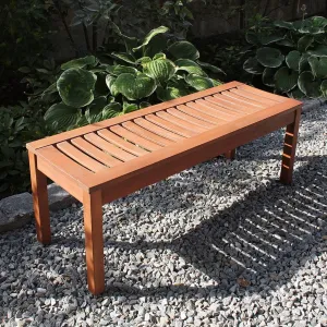 Backless Wooden Bench by Achla Designs