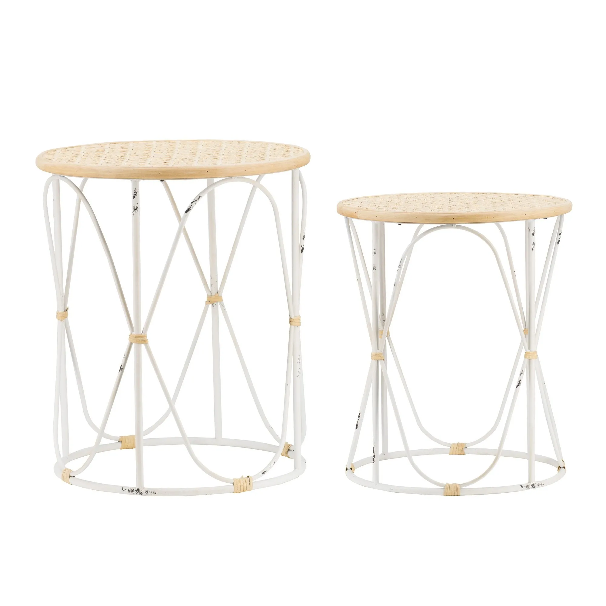 Bamboo Side Tables (Set of 2)