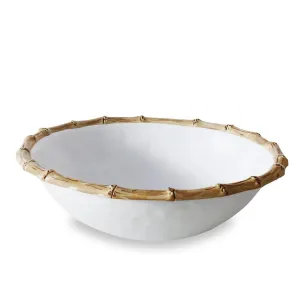 Beatriz Ball Vida Bamboo Large Salad Bowl  - White/Natural