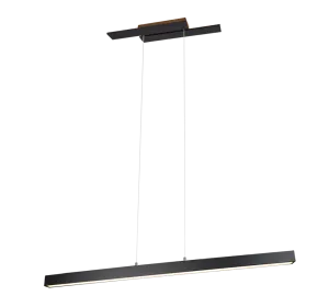 Belfast LED Linear Pendant - Black/Nickel