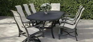 Bellagio Sling Dinning Table Set By Castelle