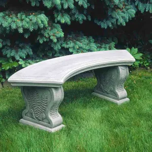 Campania International Curved Woodland Ferns Bench