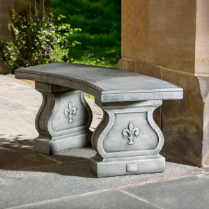 Campania International Fleur De Lys Curved Bench