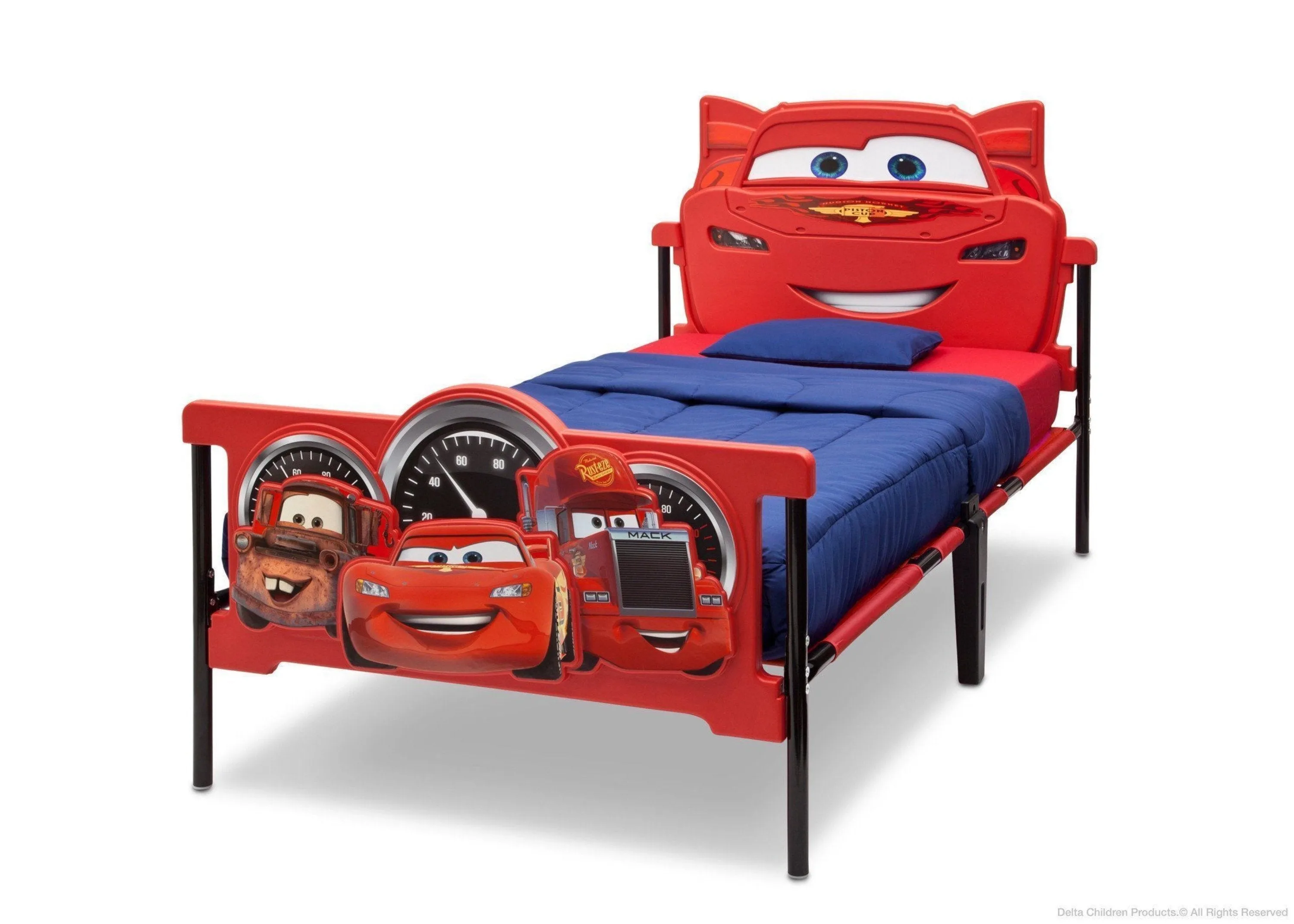 Cars Plastic 3D Twin Bed