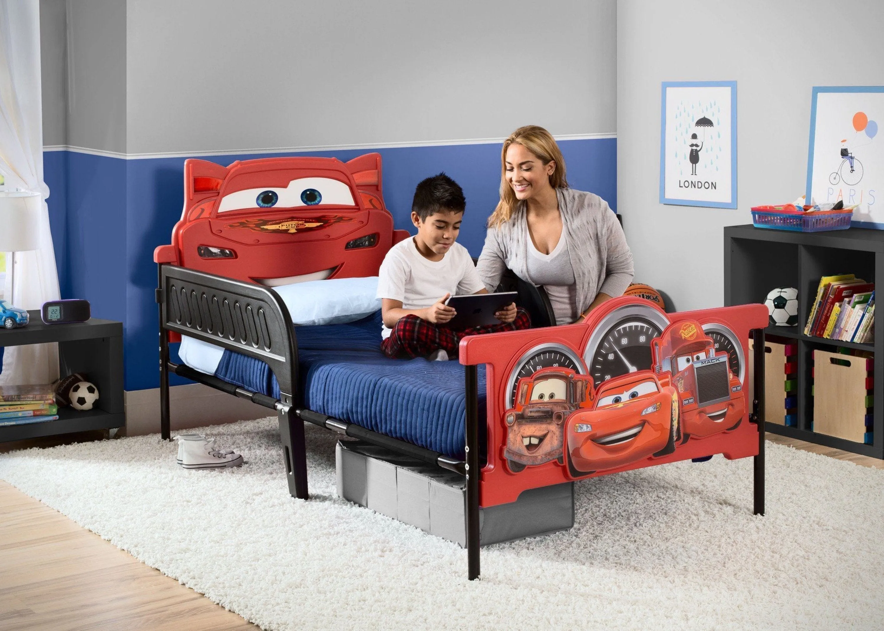 Cars Plastic 3D Twin Bed