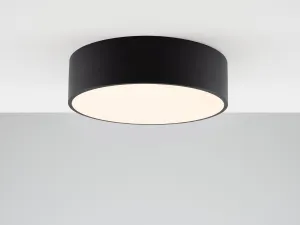 Charcoal grey diffuser flush ceiling light