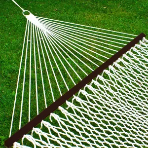 Cotton Rope 2-Person Double Hammock w/ Spreader Bars, Carrying Case