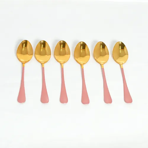 Cutlery Sets - Flat Handle - Pink