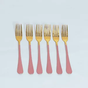 Cutlery Sets - Flat Handle - Pink