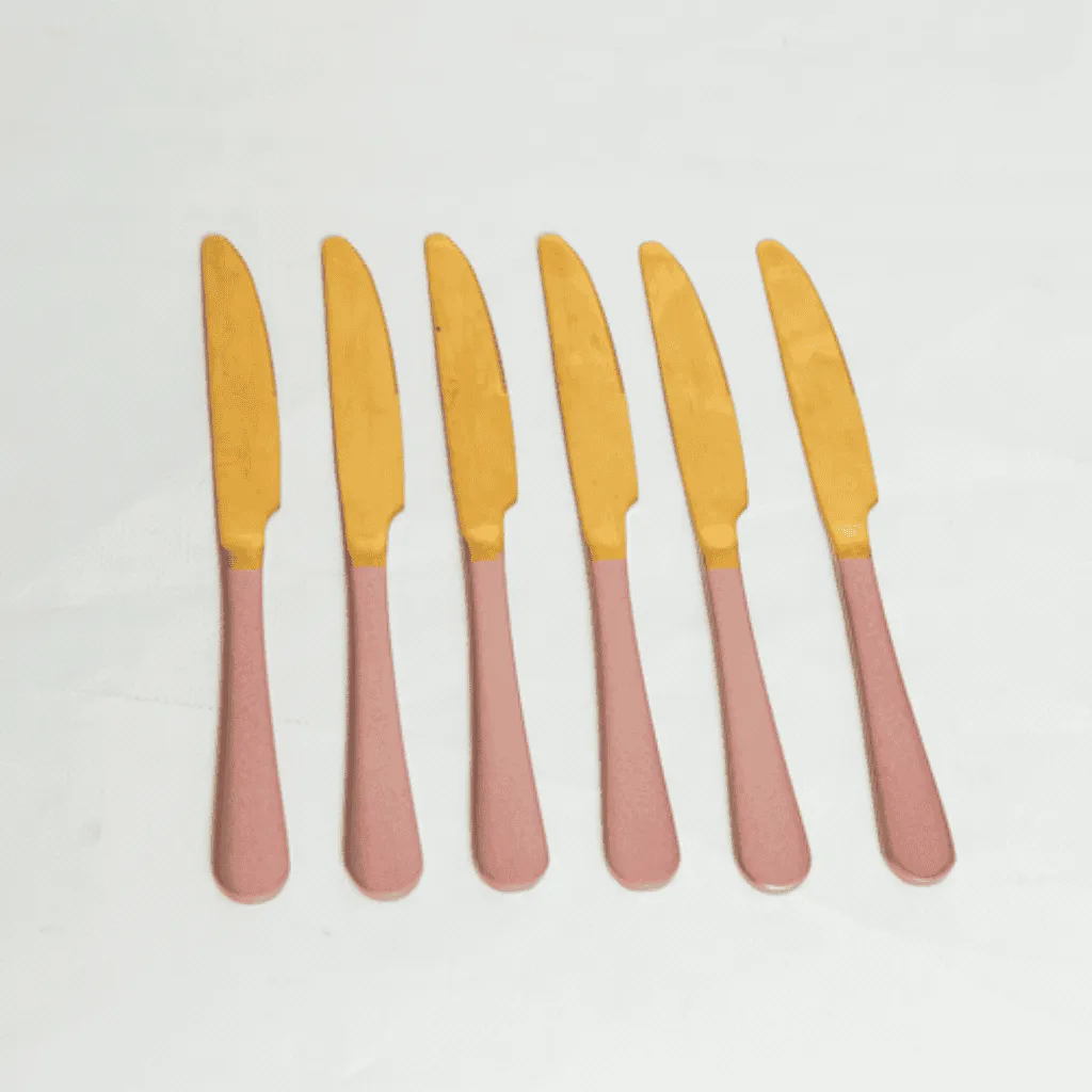 Cutlery Sets - Flat Handle - Pink