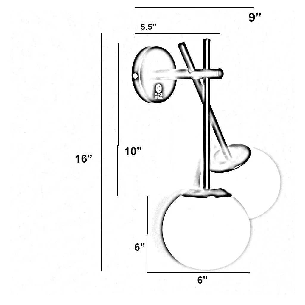 Cws132 Double Glass Wall Sconce