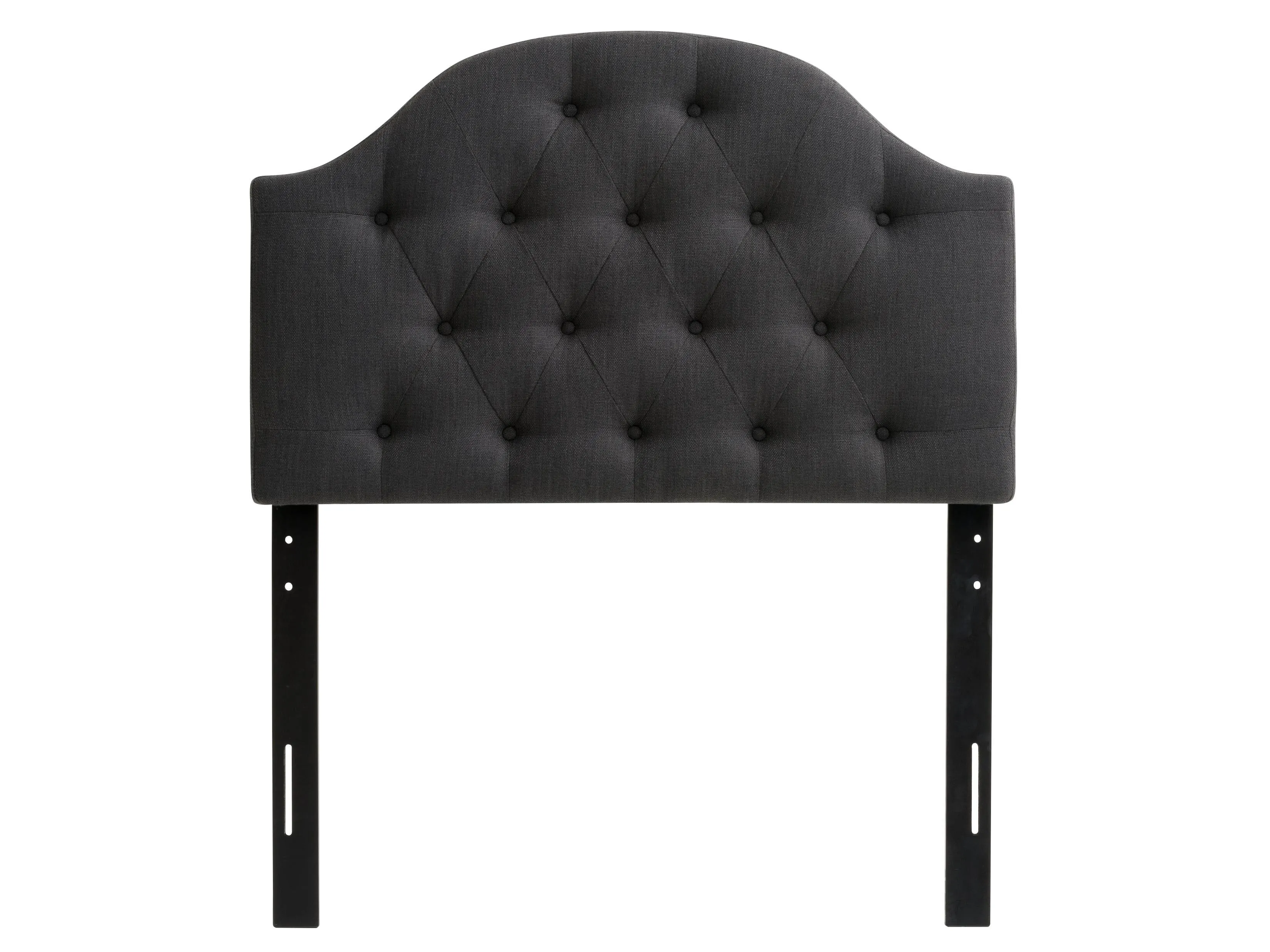 Dark Grey Diamond Tufted Twin/Single Headboard