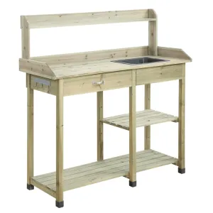 Deluxe Potting Bench Natural Fir