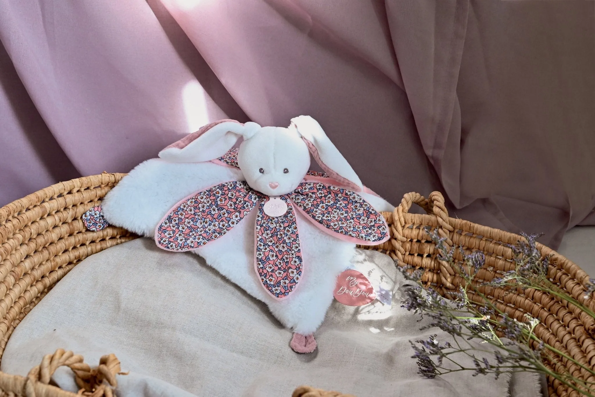 Doudou Signature Petal Comforter - Boh'aime Bunny