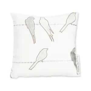 Embroidered Birds On A Wire Sachet Lavender