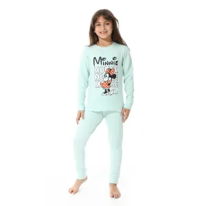 Girls Thermal Set With Printed - Light Green