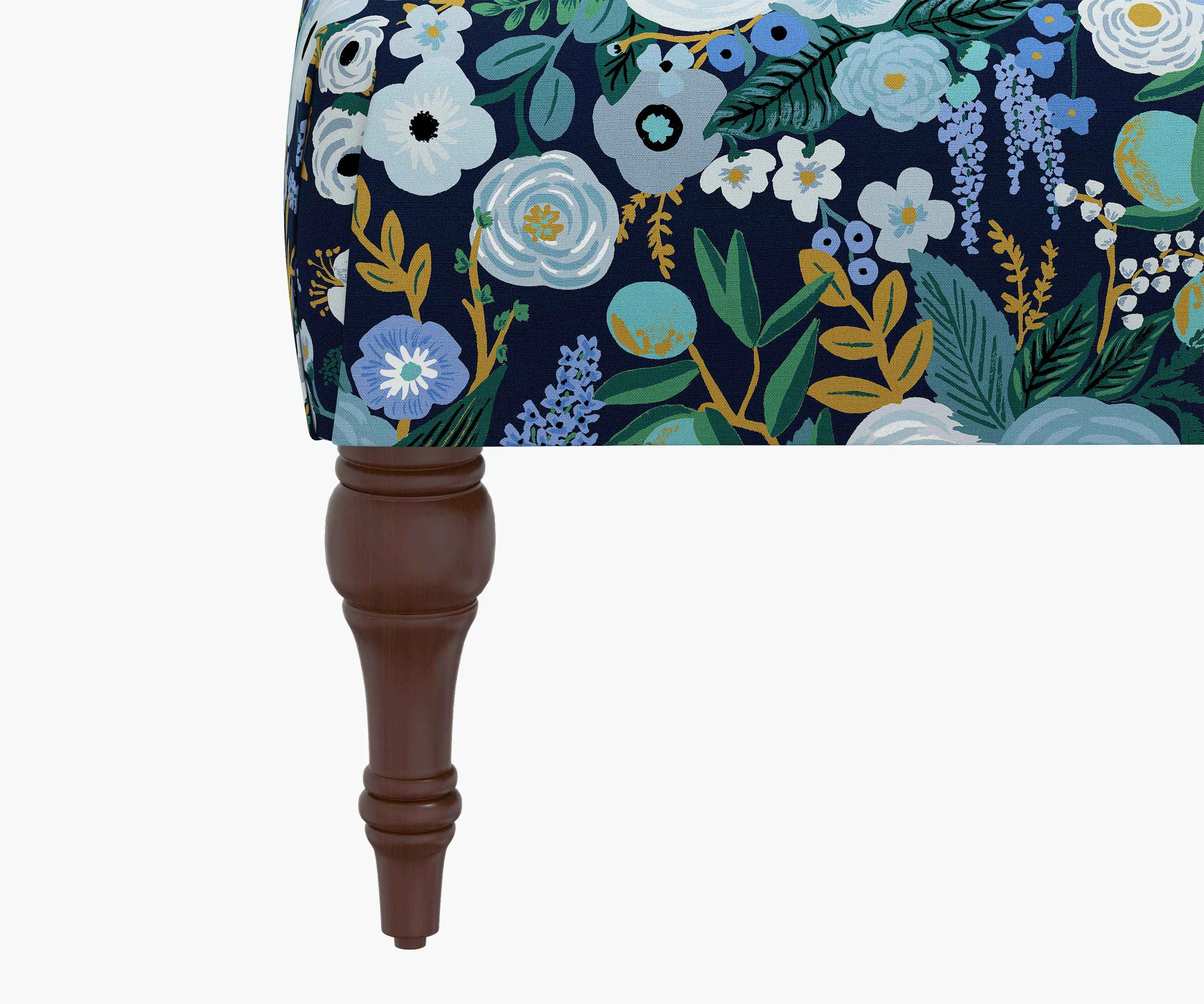 Greenwich Ottoman - Garden Party Blue