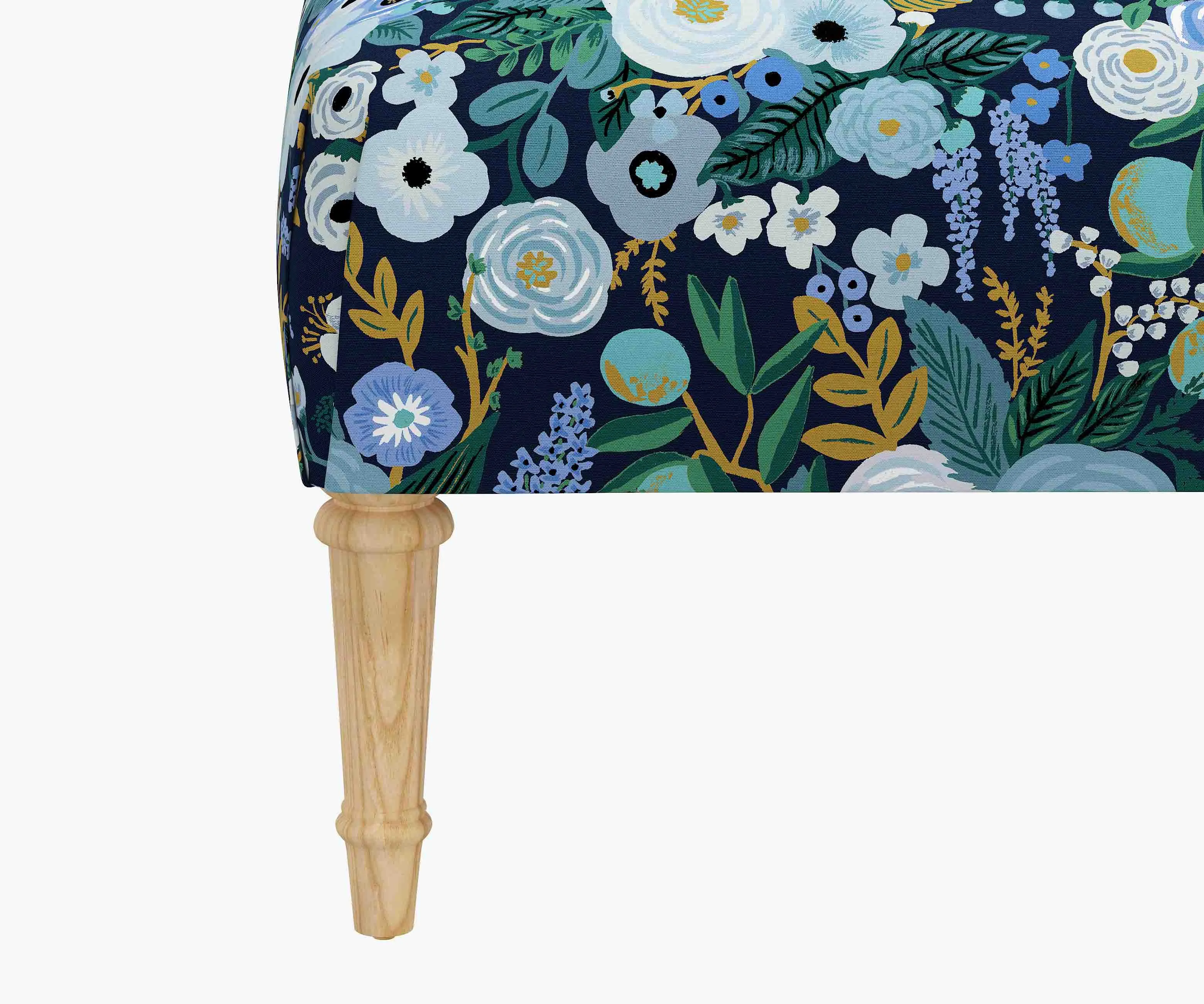 Greenwich Ottoman - Garden Party Blue