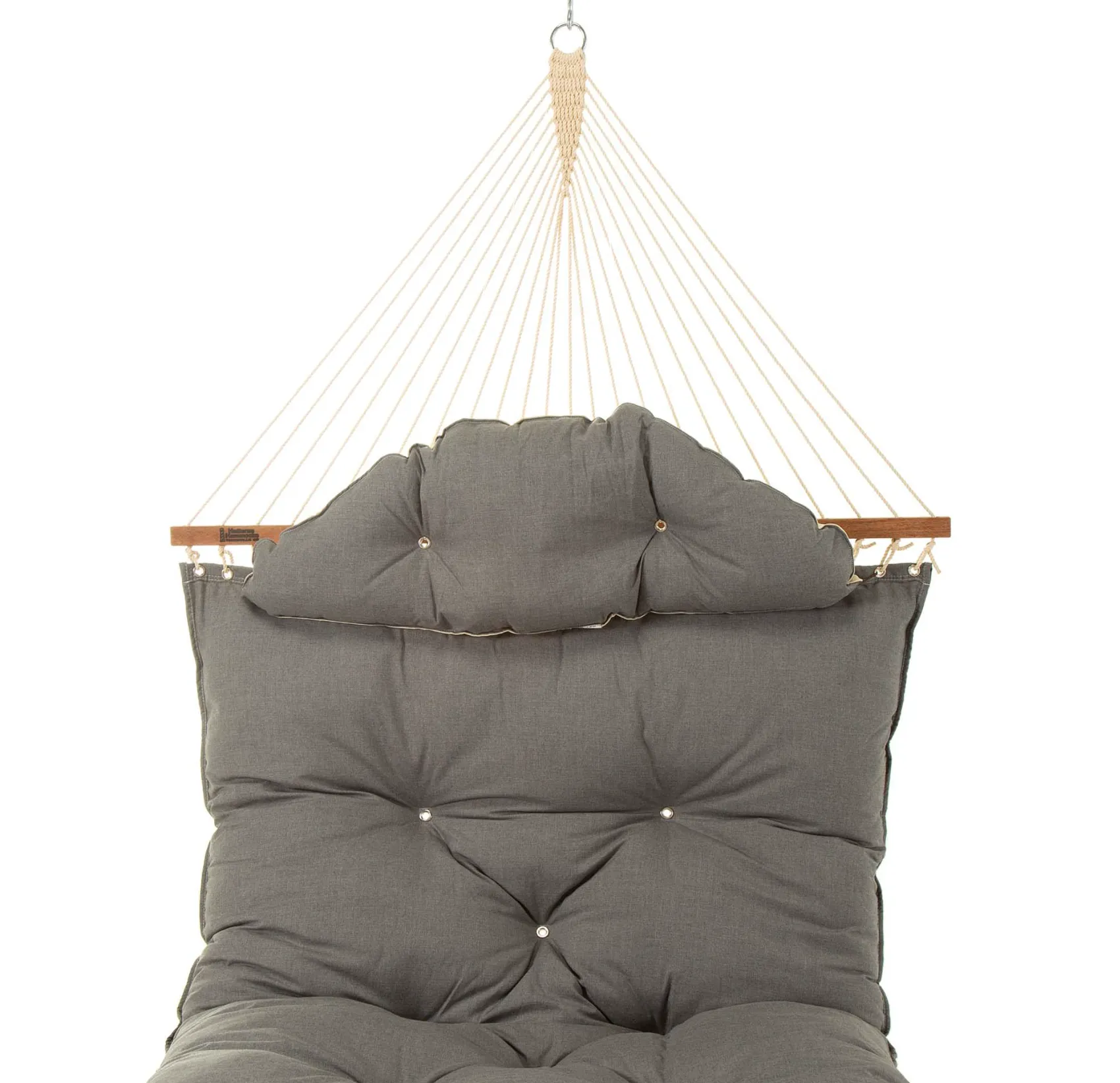 Hatteras Hammock Large Tufted Hammock - Sunbrella Cast Slate