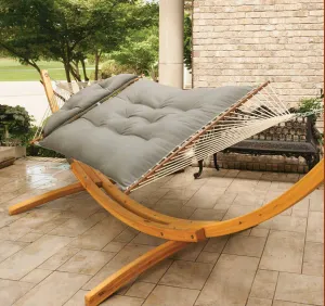 Hatteras Hammock Large Tufted Hammock - Sunbrella Cast Slate