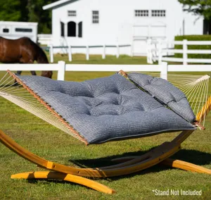 Hatteras Hammock Large Tufted Hammock - Sunbrella Create Smoke